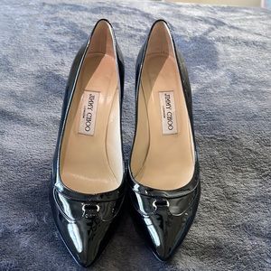 JIMMY CHOO black heels $200 used excellent condition Size 39 1/2 (8.5)